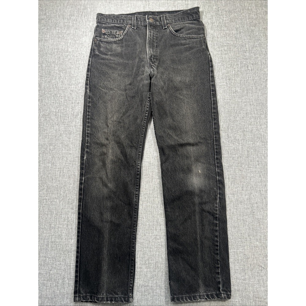 VTG Levi's Black 505 Jeans Made In USA 1993 Men's 32x30 (30x29) Straight Leg